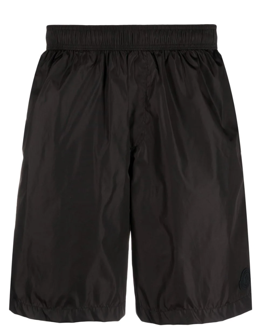 Moncler Logo Patch Swim Shorts