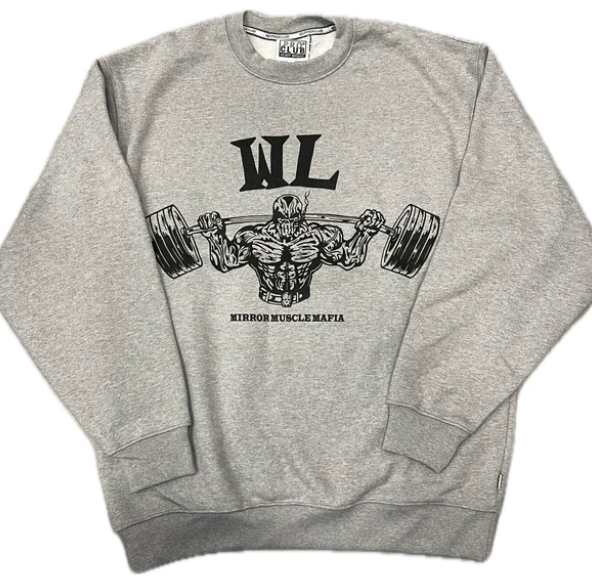 Warren Lotas MMM Squat Crewneck Grey