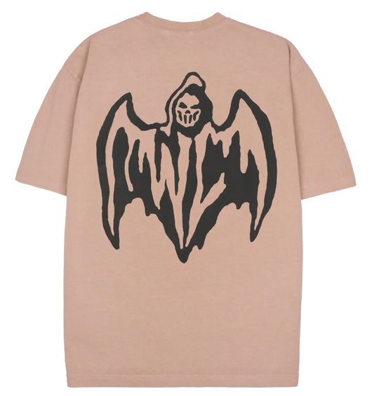 Warren Lotas Reaper Bat Logo Sirocco Brown Tee