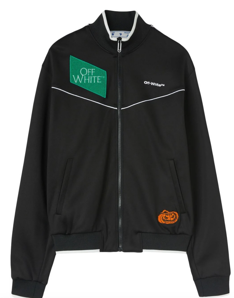 Off White Multi Logo Track Jacket Black