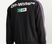 Off White Multi Logo Track Jacket Black
