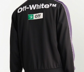 Off White Multi Logo Track Jacket Black