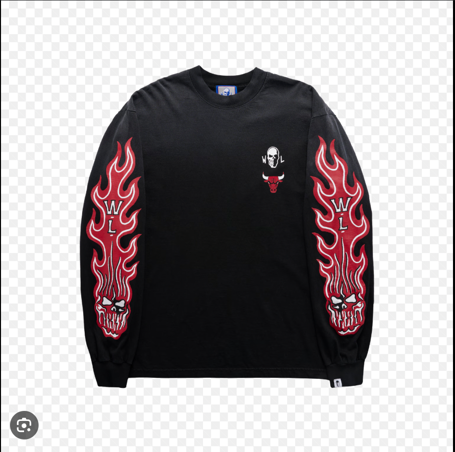 NEW Warren Lotas NBA Exclusive Chicago Bulls Long Sleeve Shirt XL