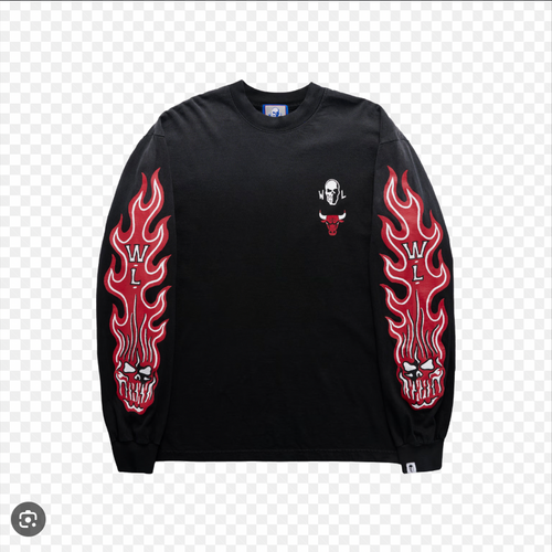 NEW Warren Lotas NBA Exclusive Chicago Bulls Long Sleeve Shirt XL