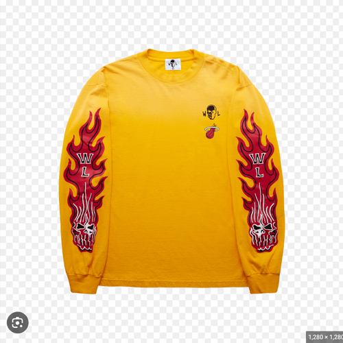 NEW Warren Lotas NBA Exclusive Miami Heat Long Sleeve Shirt XL