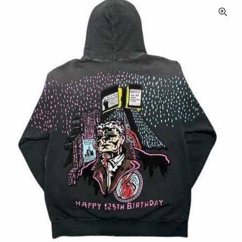 NEW Warren Lotas Limited Edition 'Happy 125th Birthday' Pullover Hoodie Black MD