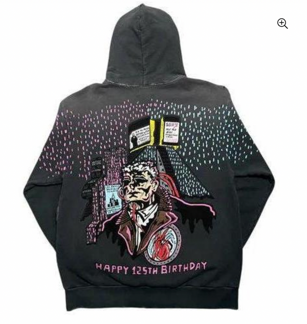 NEW Warren Lotas Limited Edition 'Happy 125th Birthday' Pullover Hoodie Black SM