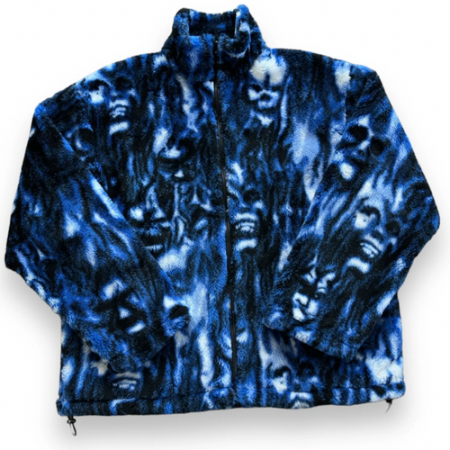 NEW Warren Lotas Exclusive 'Wall of Flesh' Blue Zip Up Jacket XXL