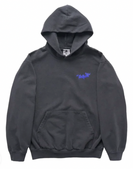 NEW Warren Lotas Exclusive 'Buried Alive' Black Stonewashed Pullover Hoodie XXL