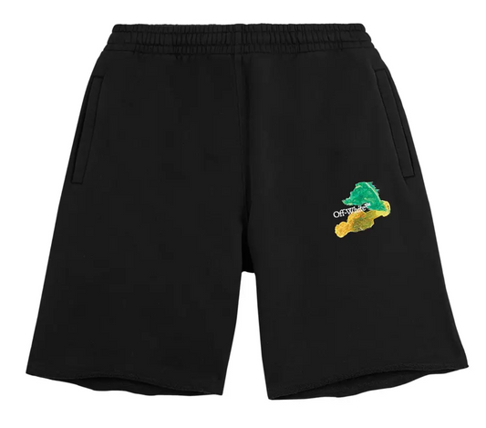 Off-White Brush Air Sweatshorts Black Multi-Color SM