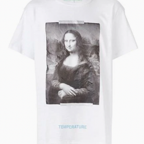 OFF-WHITE Virgil Abloh MCA 'Figures of Speech' Mona Lisa T-Shirt White MD