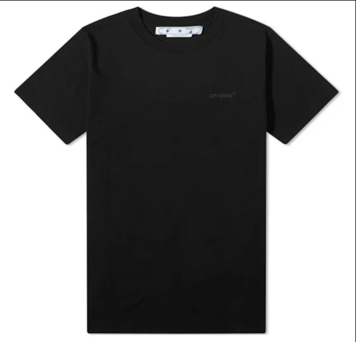 Off-White Diagonal Tab Slim Black T-Shirt XL