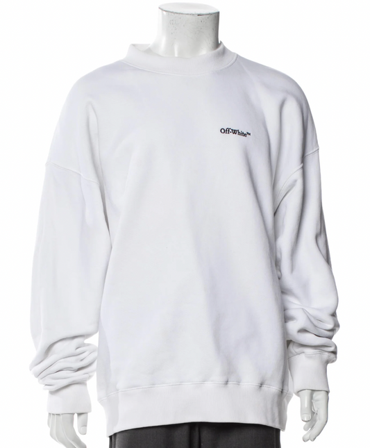 Off-White 'For All' Slim Crewneck White & Black LG