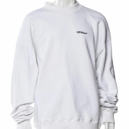 Off-White 'For All' Slim Crewneck White & Black LG
