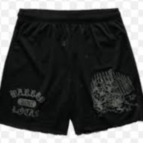 NEW Warren Lotas 'Demon Guard' Black Mesh Shorts SM