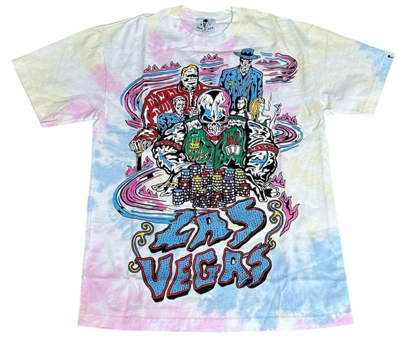 NEW Warren Lotas Exclusive Las Vegas 'All In' Tie Dye T-Shirt SM