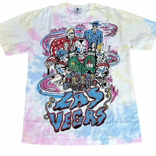 NEW Warren Lotas Exclusive Las Vegas 'All In' Tie Dye T-Shirt SM