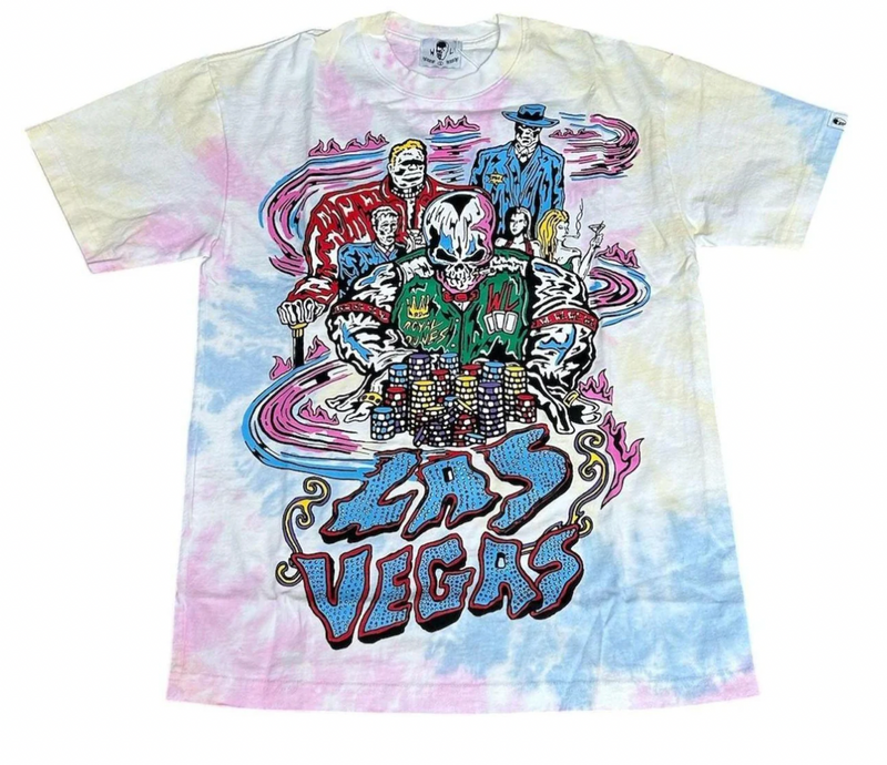 NEW Warren Lotas Exclusive Las Vegas 'All In' Tie Dye T-Shirt SM