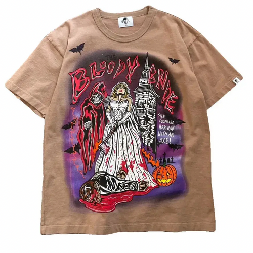 NEW Warren Lotas 'Bloody Bride' Brown T-Shirt MD