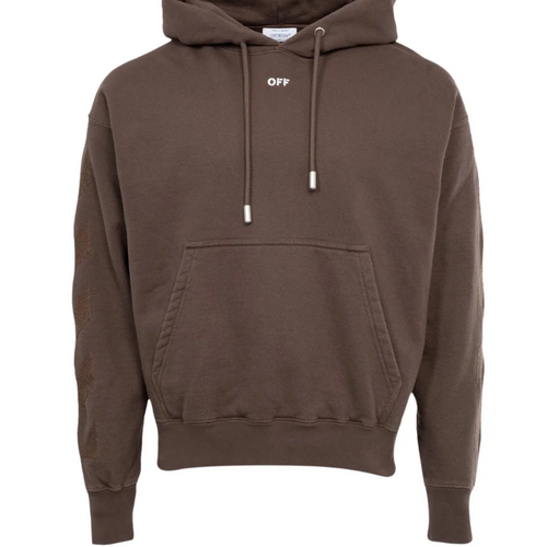 OFF-WHITE Cornely Diags Skate Hoodie 'Rain Drum/White' LG