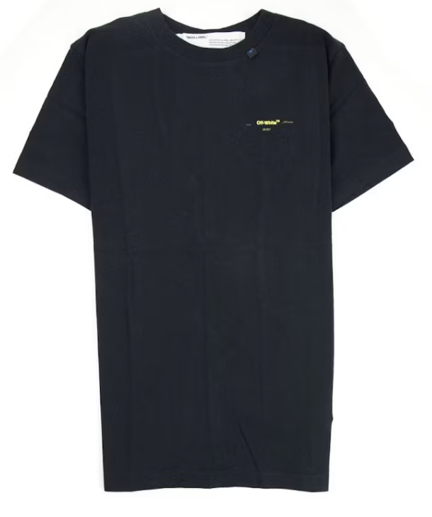OFF-WHITE Acrylic Arrows S/S Black & Yellow Logo T-Shirt XS