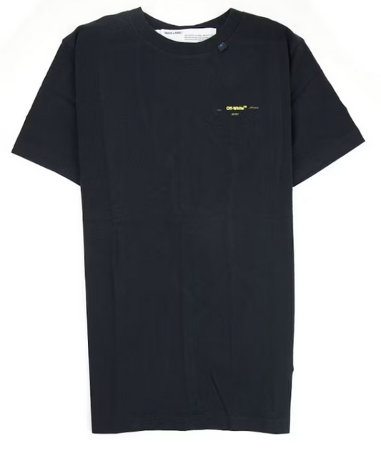 OFF-WHITE Acrylic Arrows S/S Black & Yellow Logo T-Shirt XS