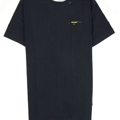 OFF-WHITE Acrylic Arrows S/S Black & Yellow Logo T-Shirt XS