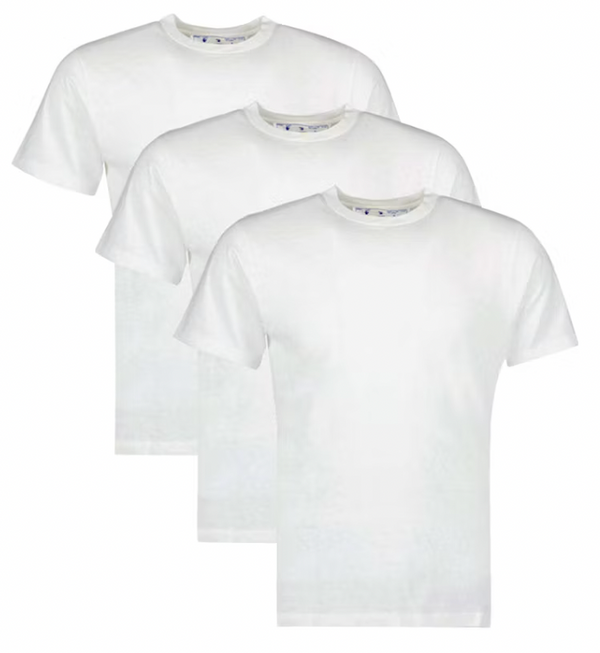 OFF-WHITE 'For All' Tri-Pack S/S T-Shirts White & Black LG
