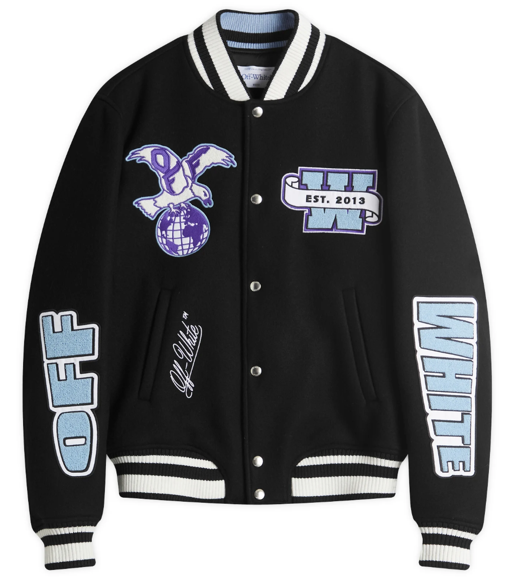 OFF-WHITE Eagle Wool Varsity Jacket SS 25 Capsule Exclusive Size 52 (2XL)