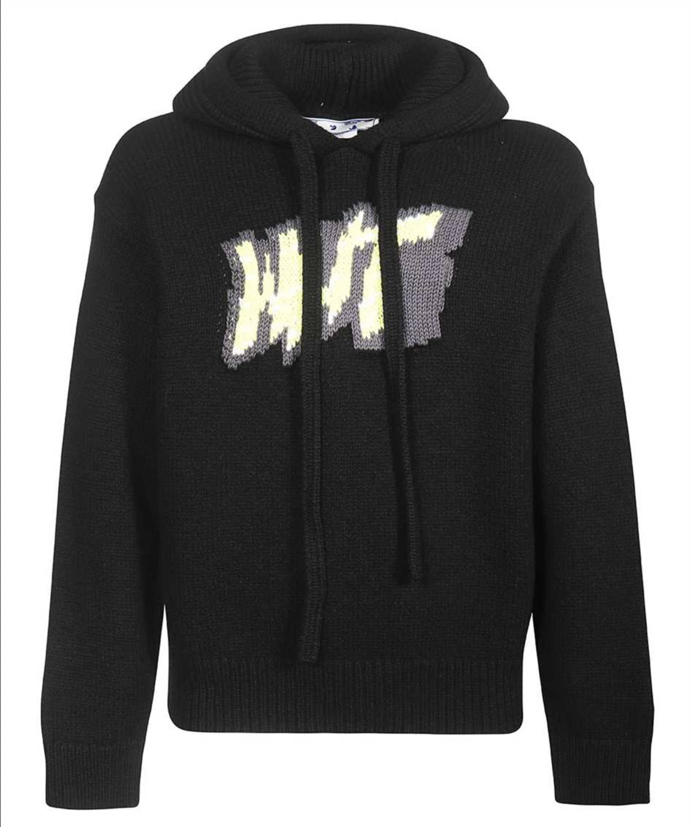 OFF-WHITE Graffiti Chunky Knit Pullover Hoodie F22 Capsule Exclusive XL