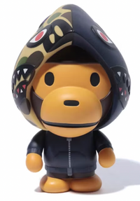 BAPE Shark Hoodie Baby Milo Limited Figure in Navy Blue