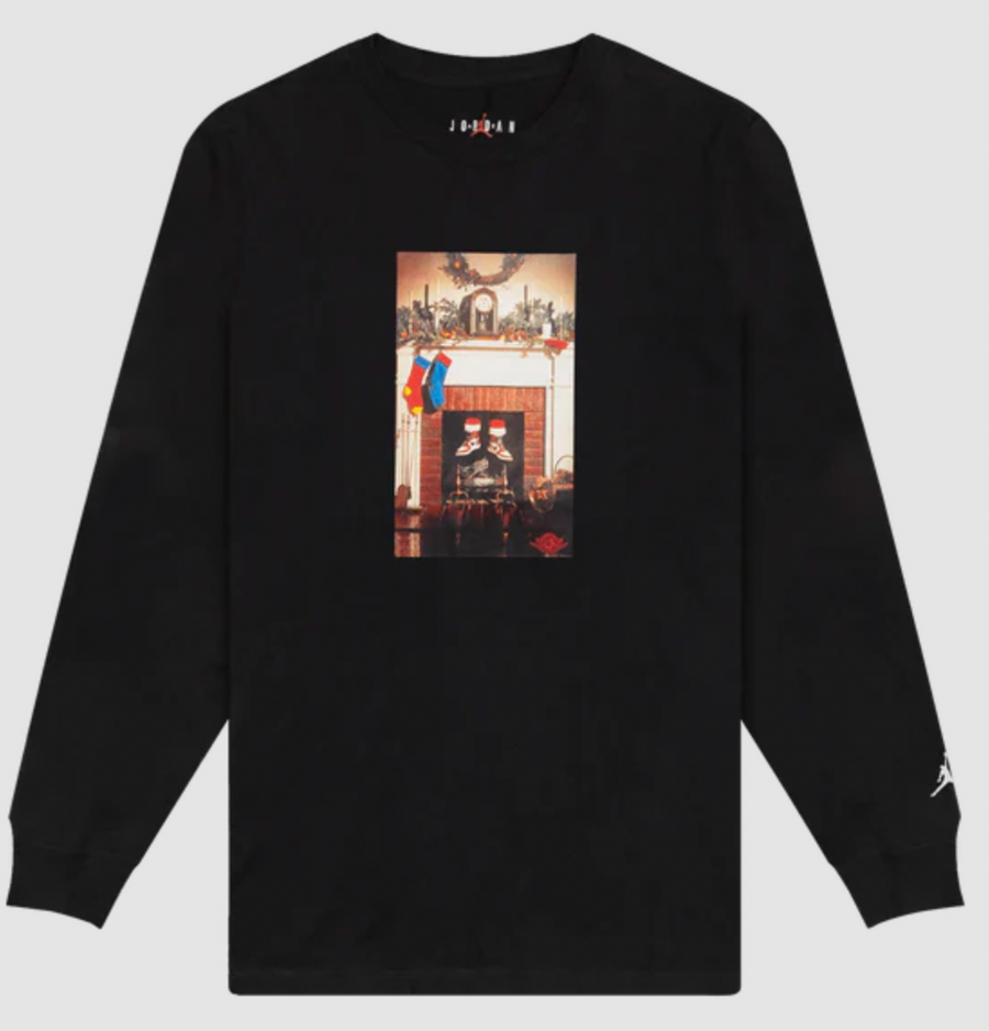 Brand New Air Jordan Mens Jumpman Chimney Long Sleeve Shirt Black XXL