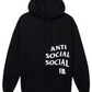 Anti Social Social Club Cut Off Logo Black Hoodie LG