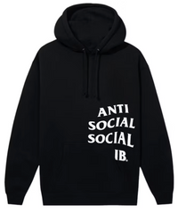 Anti Social Social Club Cut Off Logo Black Hoodie SM