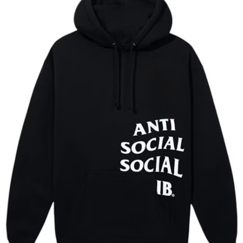 Anti Social Social Club Cut Off Logo Black Hoodie SM