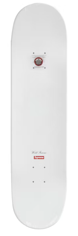 Supreme X Maison Margiela Tonal Box Logo Skateboard Deck White