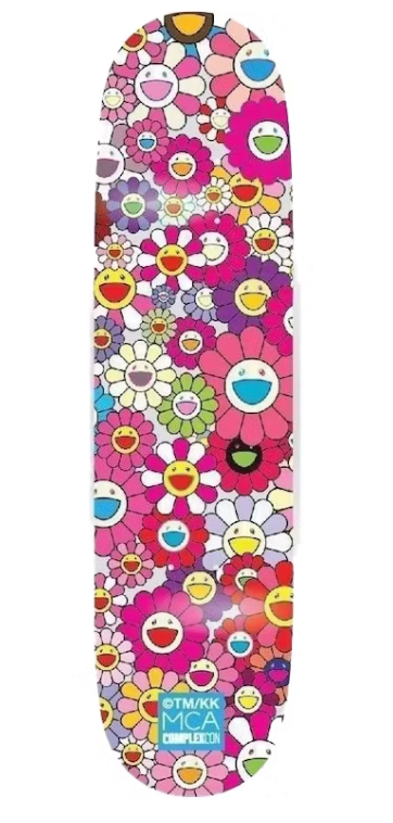 Takashi Murakami X ComplexCon Exclusive Multi-Color Flowers 8.0 Skate Deck