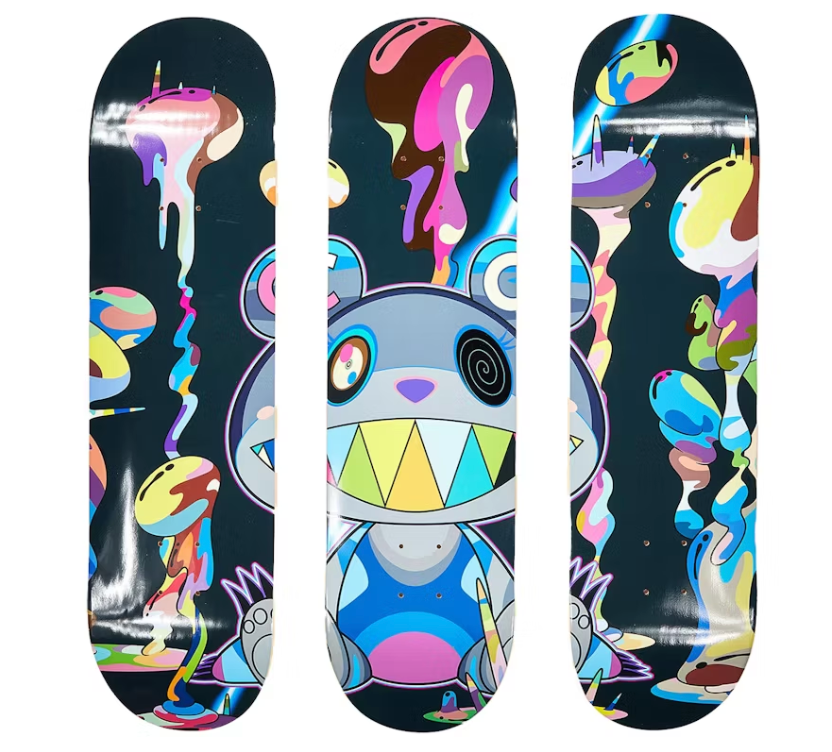 Takashi Murakami x ComplexCon Exclusive 'Polluted Skateboard' Deck Set (Set of 3)