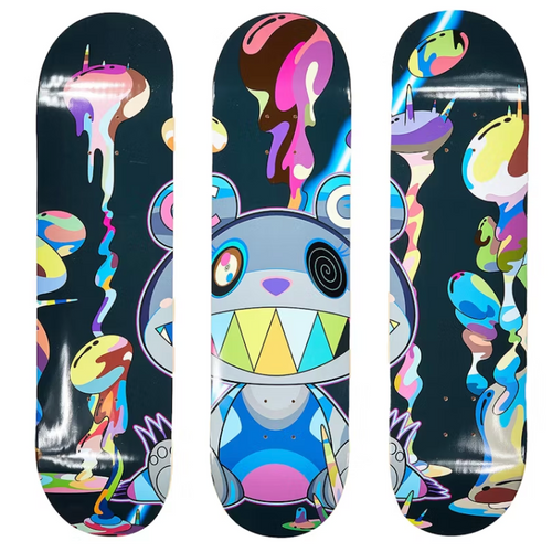 Takashi Murakami x ComplexCon Exclusive 'Polluted Skateboard' Deck Set (Set of 3)