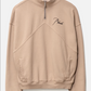RHUDE Authentic Men's Sundry Elephant Heavyweight Embroidered Quarter Zip Sweatshirt XS - MSRP: $750