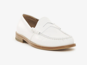 RHUDE Authentic Men's Slip On White Leather Penny Loafer Size 7M MSRP $595