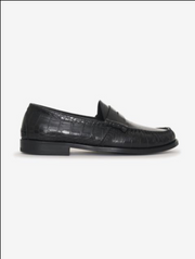RHUDE Authentic Men's Slip On Loafer Shoes 'Black Croc' Size 10M MSRP $695