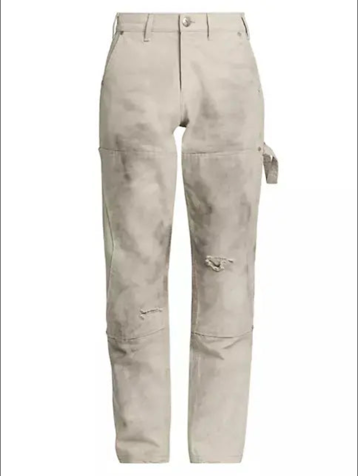 RHUDE Men's 'Sundry Elephant' Chevron Painter Pants XXL MSRP: $975.00