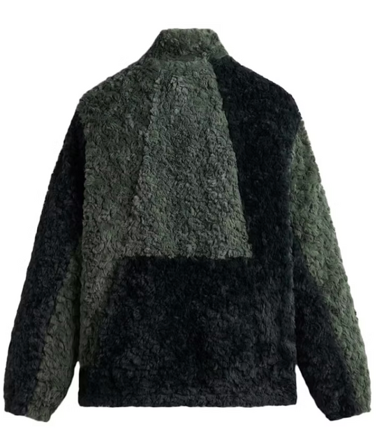 Kith Pinehurst Shaggy Sherpa Full Zip Stadium Green Size Small Mens Jacket BRAND NEW