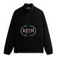 Kith Tweed Eric Quarter Zip Pullover Black Size Large Mens BRAND NEW