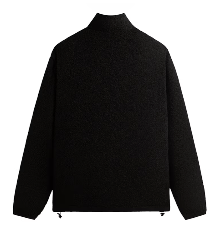 Kith Tweed Eric Quarter Zip Pullover Black Size Large Mens BRAND NEW