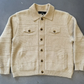 KITH Men's Stiles Knit Trucker Jacket - Plateau Beige SM BRAND NEW