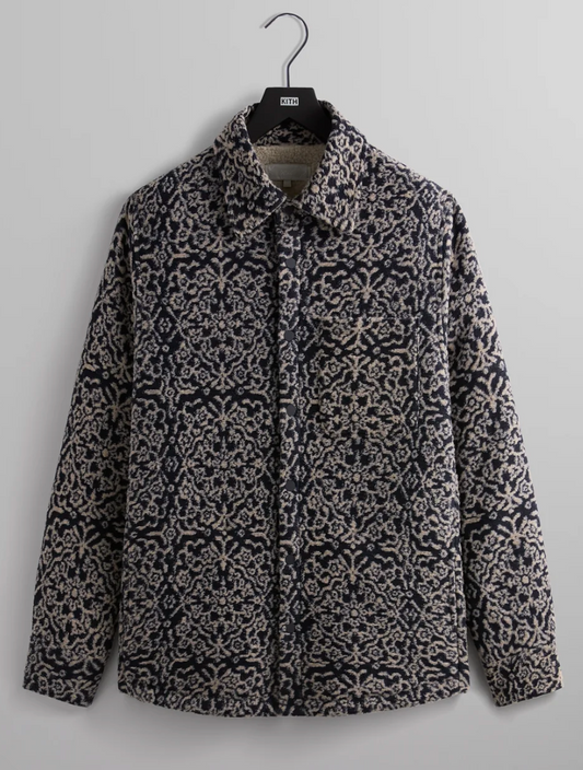 KITH Men's Paloma Tile Jacquard Sherpa Sheridan Jacket - SM BRAND NEW
