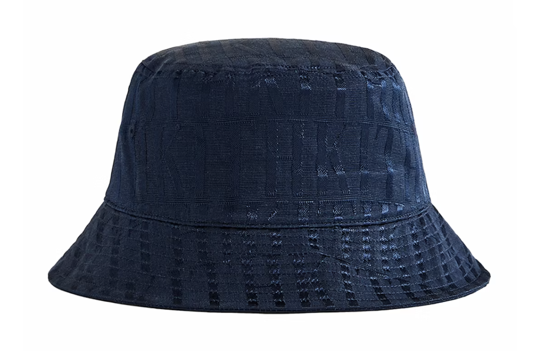 Kith Jacquard Faille Dawson Bucket Hat Nocturnal - Navy BRAND NEW