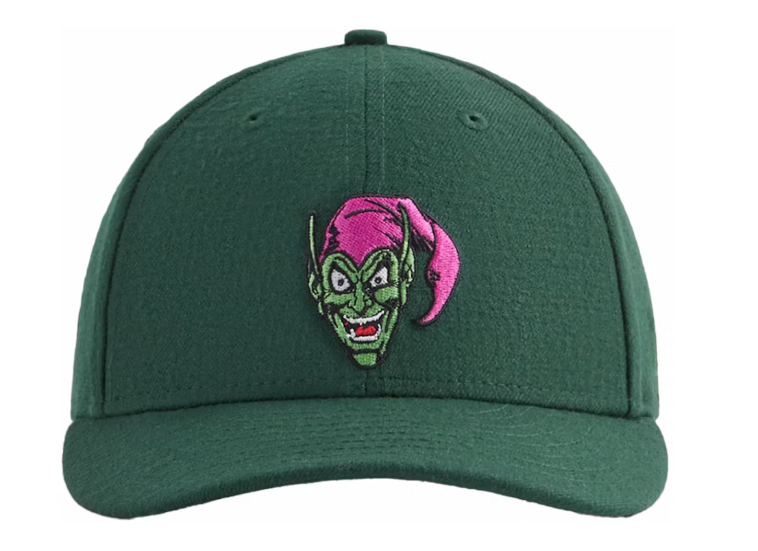 Kith x Marvel New Era Green Goblin 59Fifty Fitted Cap Stadium Size 7 1/2 BRAND NEW